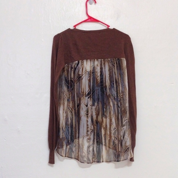 Subtle Luxury Vintage Cashmere Knit Blend Sweater Woven Silk Combo Size S/M - Picture 5 of 12